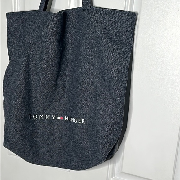 Tommy Hilfiger Navy Market Tote Bag NWOT - Picture 4 of 9